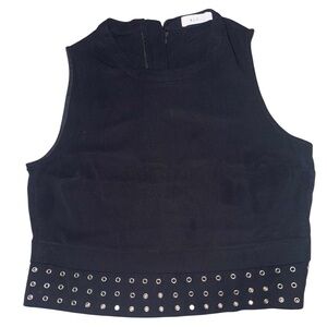 ALC Black Studded Women's Crop Top-  Size 6